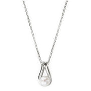 JOHN HARDY Sterling Silver Surf Pendant Pearl Necklace
